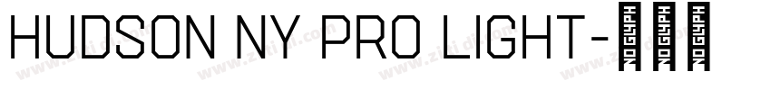 Hudson NY Pro Light字体转换